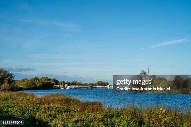 bridge over shannon river in portumna, county galway - shannon river stock pictures, royalty-free photos & images