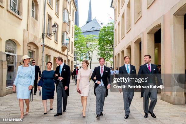 Grand Duke Henri of Luxembourg, Grand Duchess Maria Teresa of Luxembourg, Hereditary Grand Duke Guillaume of Luxembourg, Hereditary Grand Duchess...