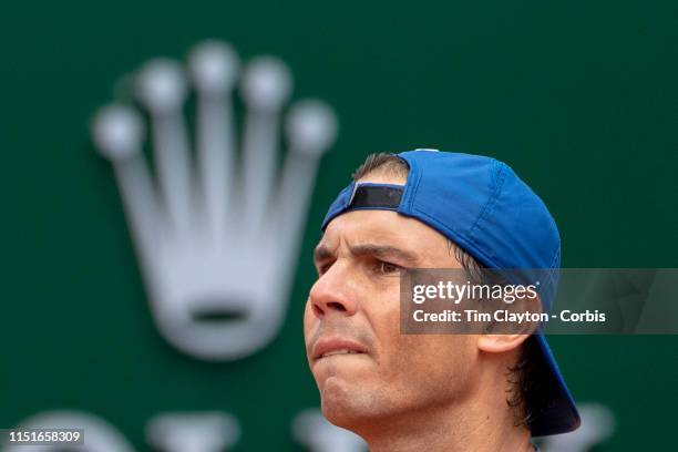 May 25. The clay court king Rafael Nadal of Spain training on Court Suzanne Lenglen in preparation for the 2019 French Open Tennis Tournament at...