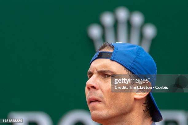 May 25. The clay court king Rafael Nadal of Spain training on Court Suzanne Lenglen in preparation for the 2019 French Open Tennis Tournament at...