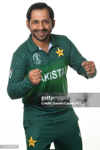 Sarfaraz Ahmed of Pakistan poses for a portrait prior to the ICC... News  Photo - Getty Images