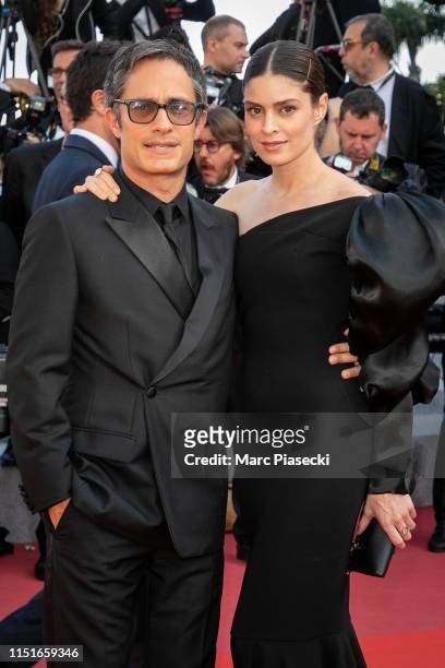 Gael Garcia Bernal and Fernanda Aragones attend the closing ceremony screening of "The Specials" during the 72nd annual Cannes Film Festival on May...