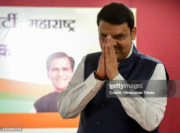 Devendra Maharashtra Chief Minister Devendra Fadnavis arrives for the meeting ...