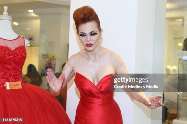 Carmen Campuzano during a performance as part of an event at the Rafael Hernandez' Store on May 25, 2019 in Mexico City, Mexico.