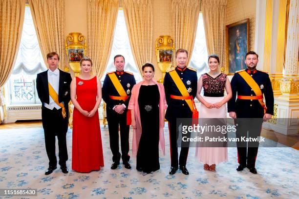 Prince Louis of Luxembourg, Hereditary Grand Duchess Stephanie of Luxembourg, Hereditary Grand Duke Guillaumeof Luxembourg, Grand Duchess Maria...