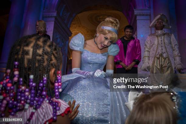 Cinderella meets her fans at the Library of Congress June 20 during Disney's "Cinderella" Library of Congress National Film Registry Ball in honor of...