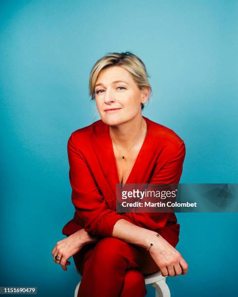 Journalist Anne-Elisabeth Lemoine poses for a portrait on December 18, 2018 in Paris, France.