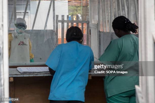Health workers at a Treatment centre in Goma. DR Congo is currently experiencing the second worst Ebola outbreak in recorded history. More than 1,400...