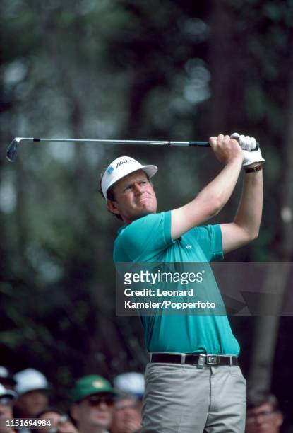 Scottish golfer Sandy Lyle in action during the US Masters Golf Tournament at the Augusta National Golf Club in Georgia, circa April 1987.