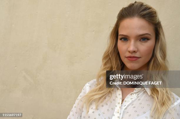 Sasha Luss, 26-years-old, a Russian model and actress, who plays the main protagonist in the latest movie 'Anna' directed by French director Luc...