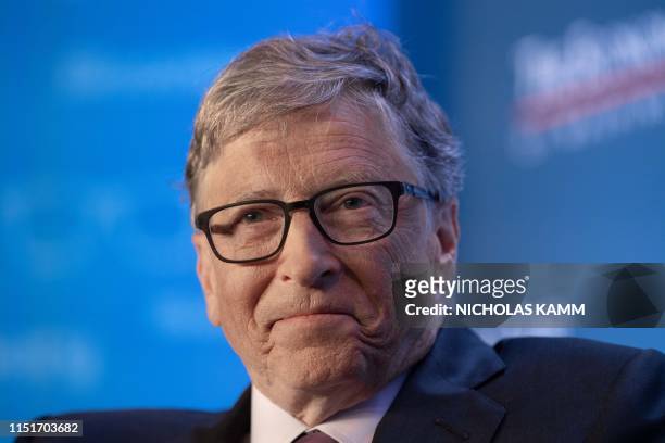 Microsoft co-founder Bill Gates speaks at the Economic Club of Washington's summer luncheon in Washington, DC, on June 24, 2019.