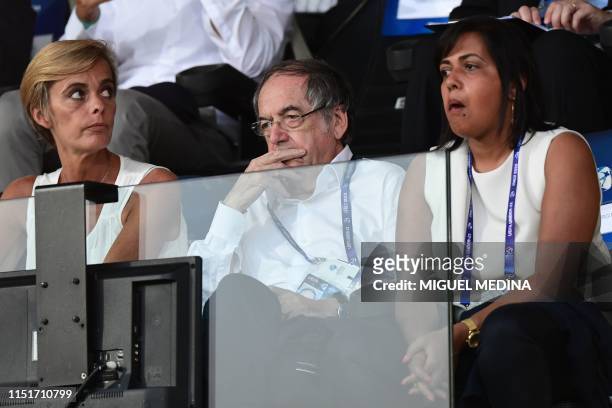 President of the French Football federation, Noel Le Graet attends the Group C match of the U21 European Football Championships between France and...