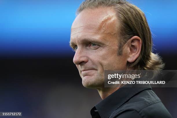 Canada's coach Kenneth Heiner-Moller attends the France 2019 Women's World Cup round of sixteen football match between Sweden and Canada, on June 24...