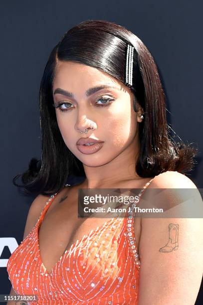 Kiana Ledé attends the 2019 BET Awards at Microsoft Theater on June 23, 2019 in Los Angeles, California.