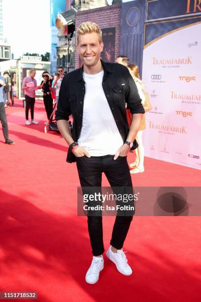 German singer and presenter Maxi Arland attends the "Traumfabrik" Movie Premiere on June 24, 2019 in Berlin, Germany.