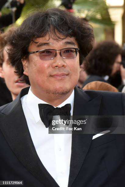 Cannes Film Festival 2019 Palme D'Or director of "Parasite" Bong Joon-Ho attends the closing ceremony screening of "The Specials" during the 72nd...