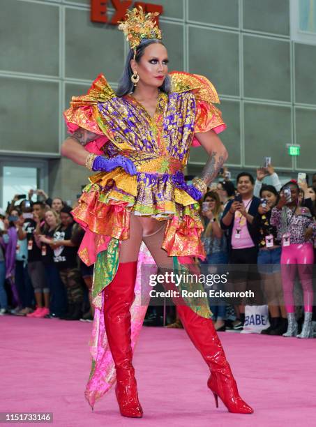 Raja walks the pink carpet at RuPaul's DragCon LA 2019 at Los Angeles Convention Center on May 25, 2019 in Los Angeles, California.