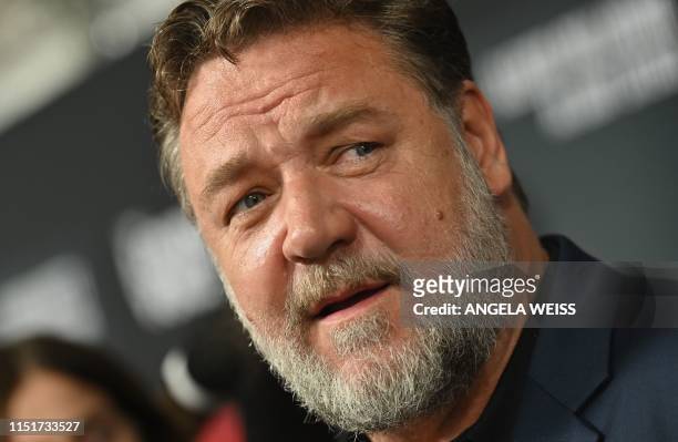 New Zealand actor Russell Crowe attends the Showtime limited series premiere of "The Loudest Voice" at the Paris theatre on June 24, 2019 in New York.