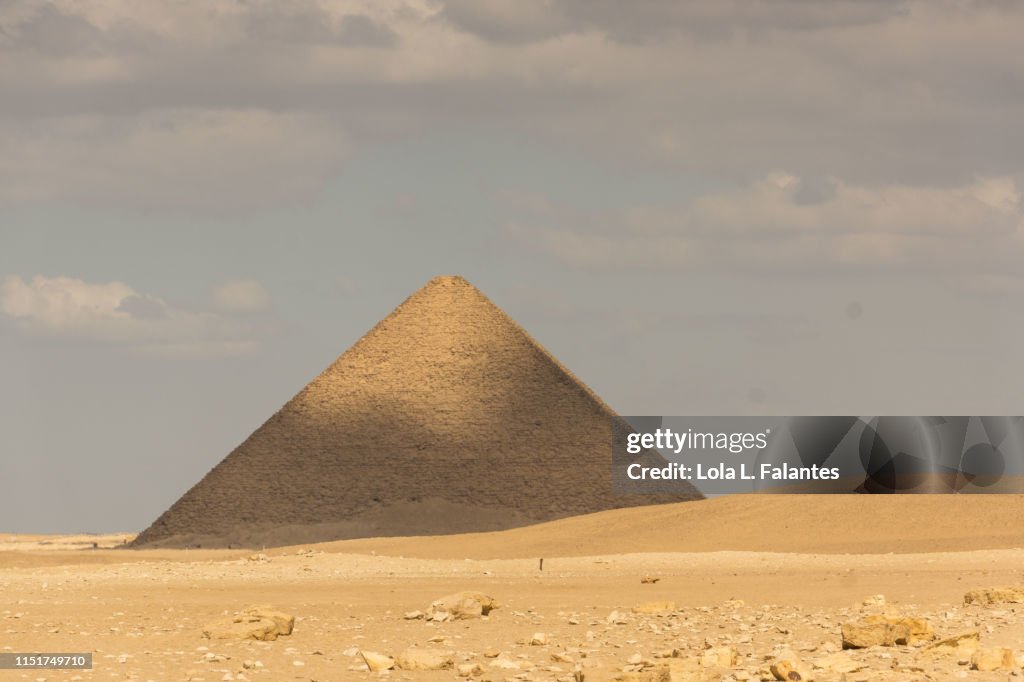 Red Pyramid of pharaoh Snefru in Dahshur, Egypt.