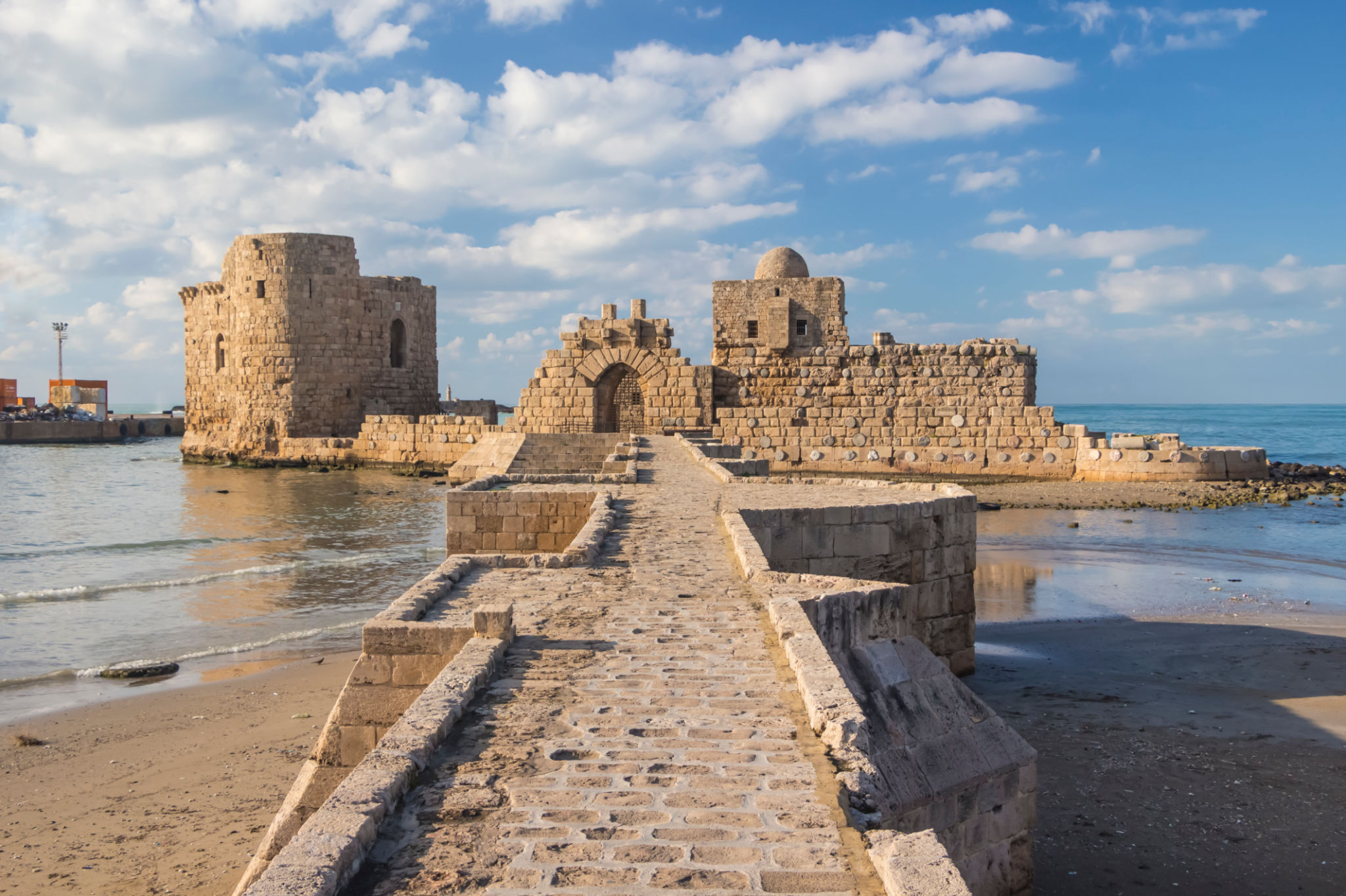 Sidon crusaders' sea castle. Sayda, Lebanon Sidon crusaders' sea castle. Sayda, Lebanon