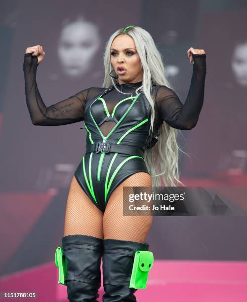 Jesy Nelson of Little Mix performs at the Radio 1 Big Weekend at Stewart Park on May 26, 2019 in Middlesbrough, England.