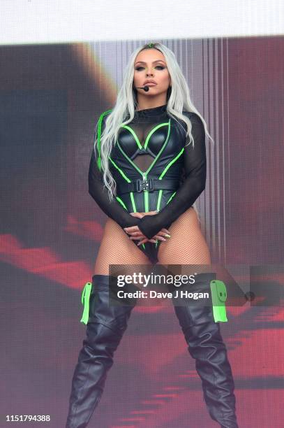 Jesy Nelson of Little Mix performs at the Radio 1 Big Weekend at Stewart Park on May 26, 2019 in Middlesbrough, England.