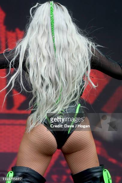 Jesy Nelson of Little Mix performs at the Radio 1 Big Weekend at Stewart Park on May 26, 2019 in Middlesbrough, England.