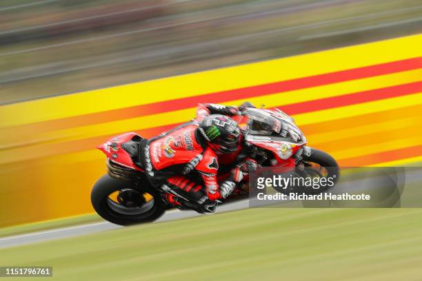 Scott Redding rides to victory in the Bennetts British Superbike Championship at Donington Park on May 26, 2019 in Castle Donington, England.