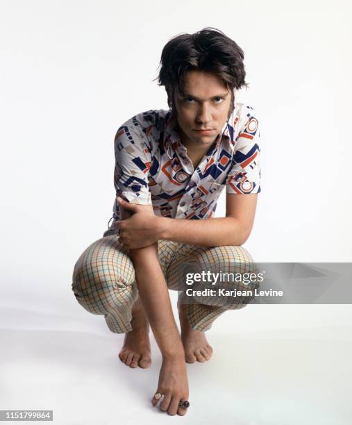 Singer/songwriter Rufus Wainwright poses for a portrait shortly after the release of his eponymous first album on July 13, 1998 in New York City, New...