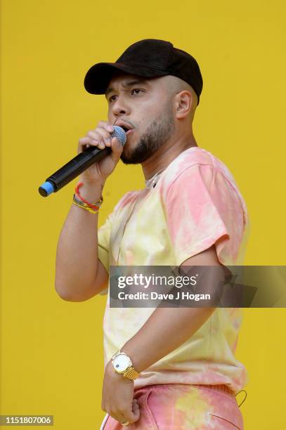 Jax Jones performs at the Radio 1 Big Weekend at Stewart Park on May 26, 2019 in Middlesbrough, England.