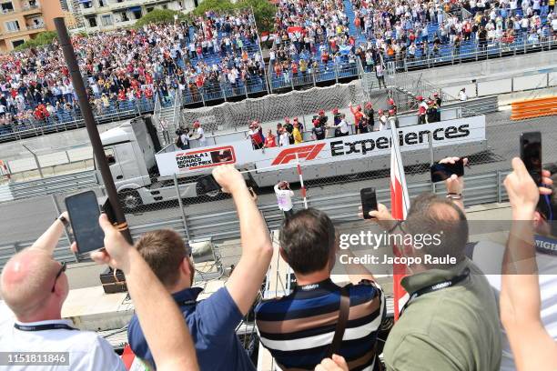 Guests are seen on Kaspersky Lab Hospitality Yacht during the Monaco Grand Prix 2019 at Monte Carlo on May 26, 2019 in Monaco, Monaco. Kaspersky Lab...