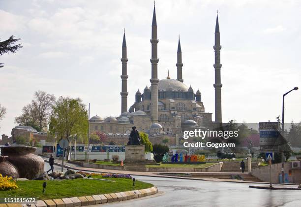 edirne selimiye mosque - edirne stock pictures, royalty-free photos & images