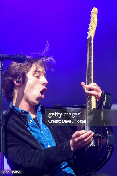 Van McCann of Catfish And The Bottlemen performs at the Radio 1 Big Weekend at Stewart Park on May 26, 2019 in Middlesbrough, England.