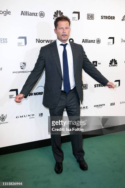 German director and actor Til Schweiger during the Green Award as part of the Greentech Festival at Tempelhof Airport on May 24, 2019 in Berlin,...