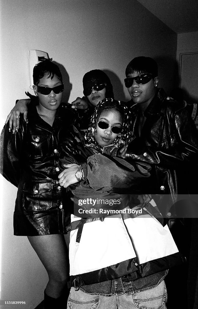 Total Singer Singers Keisha, Kima and Pam from Total poses for photos with rapper ...