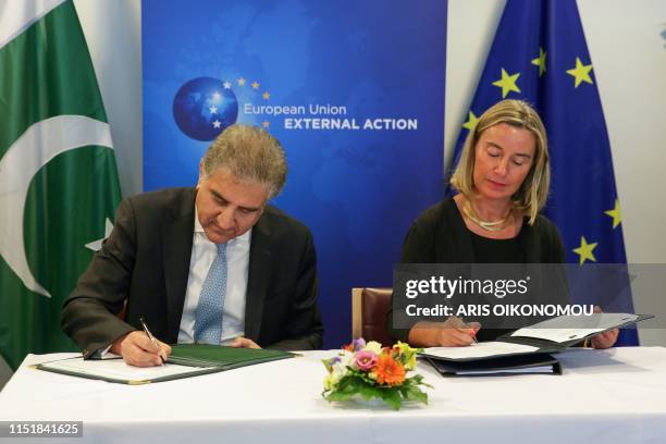 High Representative of the Union for Foreign Affairs and Security Policy and Vice-President of the European Commission Federica Mogherini and...