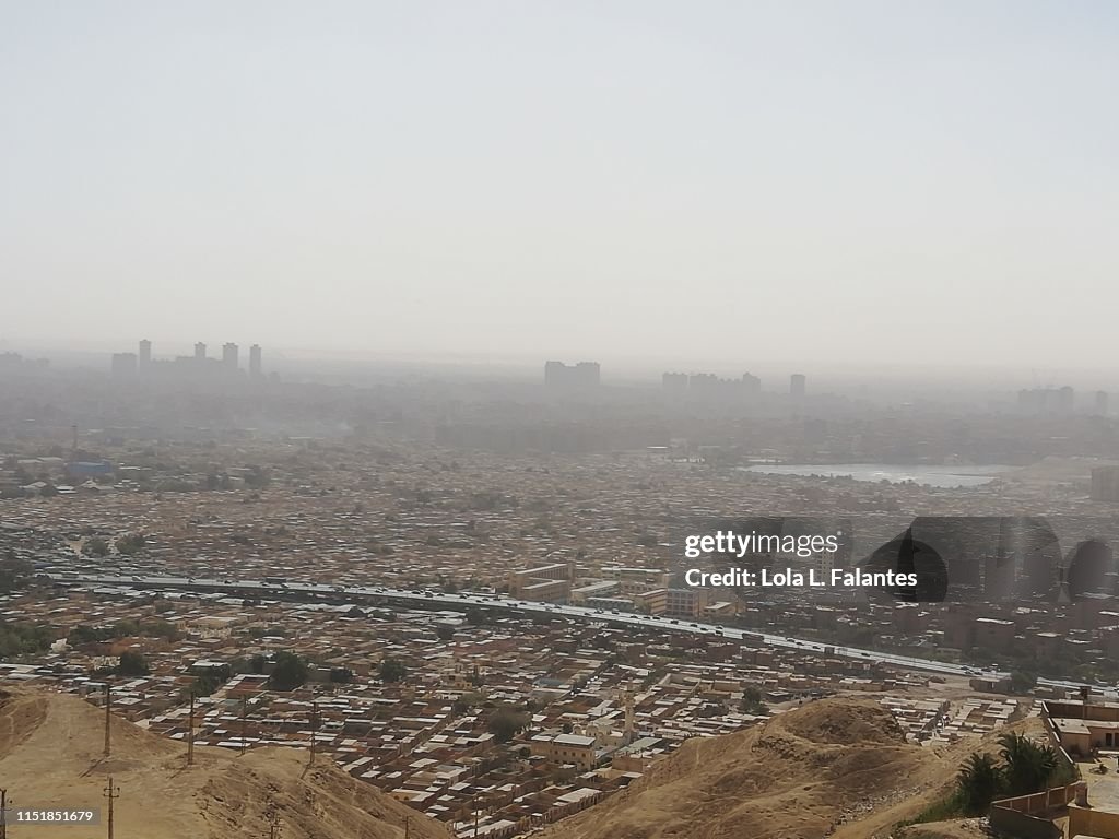 View of Cairo’s City of the dead from Mokattam hills