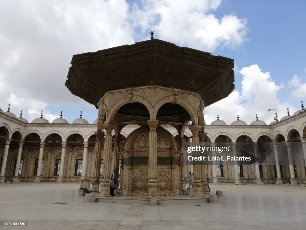 Mosque of Muhammad Ali in Cairo. Courtyard