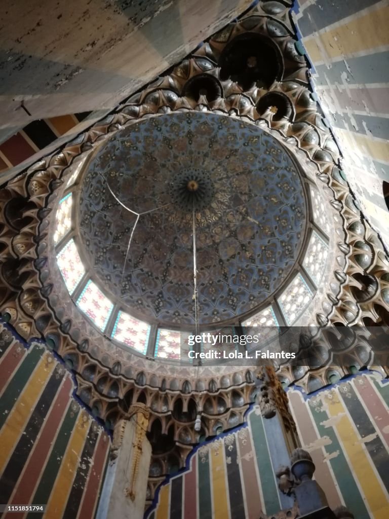 Dome of Hosh al-Basha complex in the Southern Cemetery of Cairo