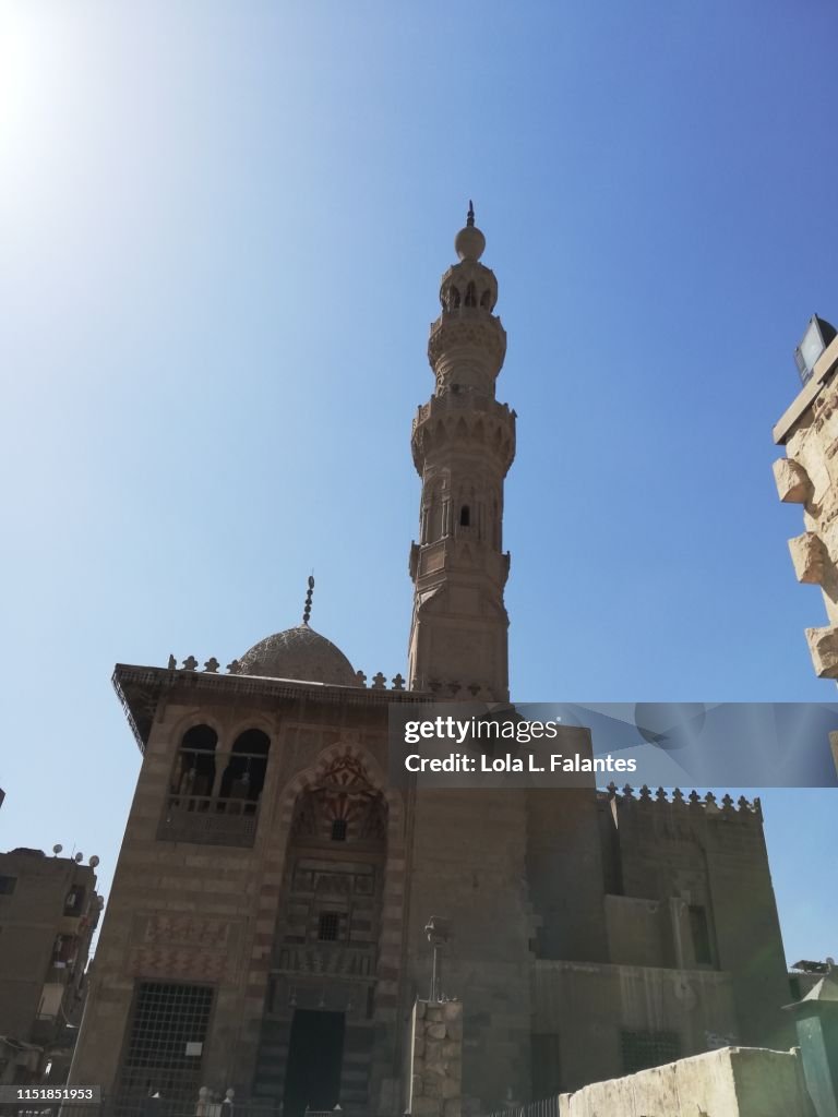 Qaitbay mosque at mamluk desert, Cairo