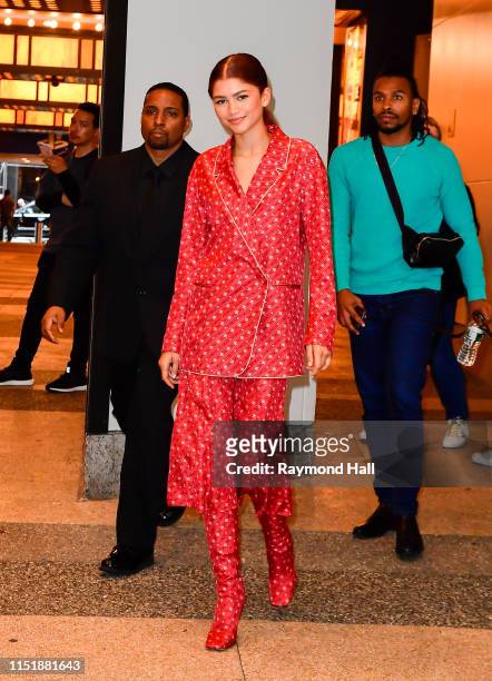 Actress Zendaya is seen outside MTV on June 25, 2019 in New York City.