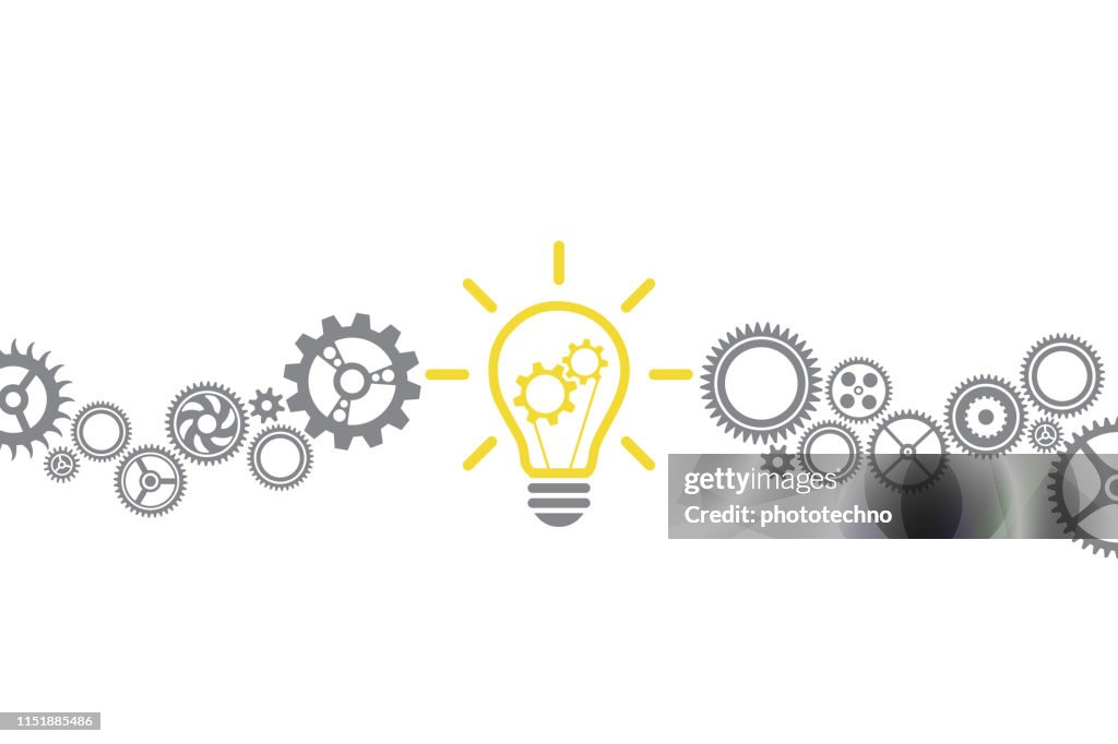 Concetti di nuova soluzione idea con lampadina