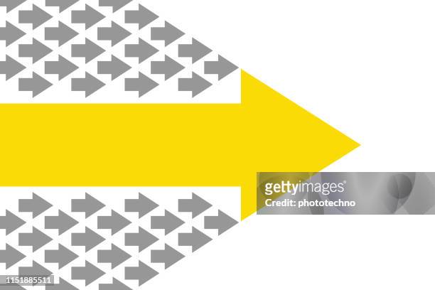 leadership concepts with arrows - solutions stock illustrations