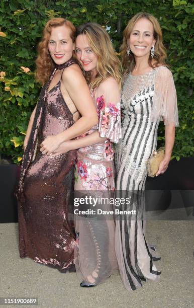 Charlotte Dellal, Alice Temperley and Andrea Dellal attend The Summer Party 2019, presented by Serpentine Galleries & Chanel, and hosted by Michael...