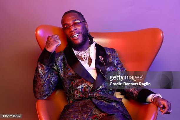 Burna Boy poses for a portrait during the BET Awards 2019 at Microsoft Theater on June 23, 2019 in Los Angeles, California.