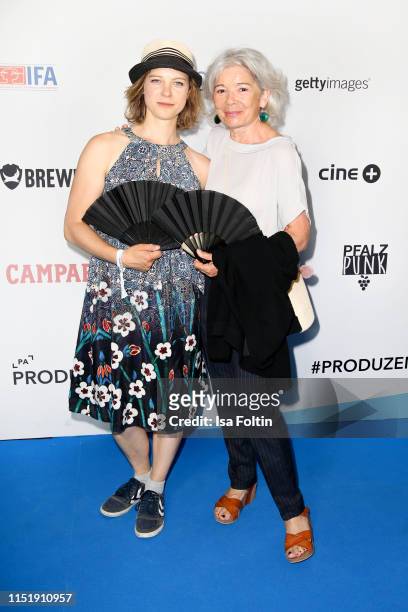 Anjorka Strechel and Ilona Schulz attend the summer party of the German Producers Alliance on June 25, 2019 in Berlin, Germany.