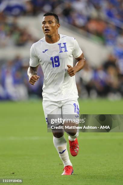 Luis Garrido of Honduras during the Group C 2019 CONCACAF Gold Cup fixture between Honduras v El Salvador at Banc of California Stadium on June 25,...