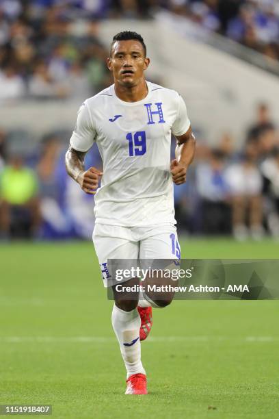 Luis Garrido of Honduras during the Group C 2019 CONCACAF Gold Cup fixture between Honduras v El Salvador at Banc of California Stadium on June 25,...