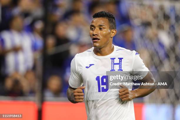 Luis Garrido of Honduras during the Group C 2019 CONCACAF Gold Cup fixture between Honduras v El Salvador at Banc of California Stadium on June 25,...