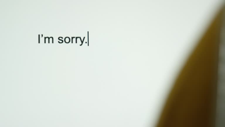 Sorry Computer 411 Apology Messages Stock Videos, Footage, & 4K Video Clips - Getty Images
